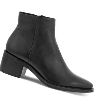 Női Ecco Shape 35 Sartorelle Ankle Mid Csizma Fekete | HU 29PJJ